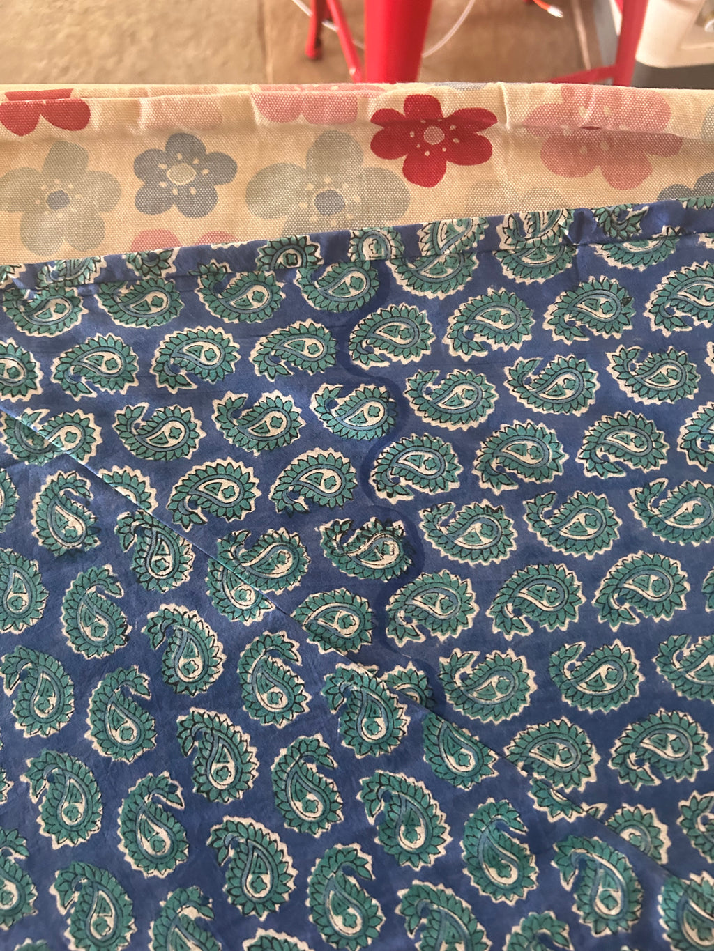 Sample Beatrice blue maxi skirt.