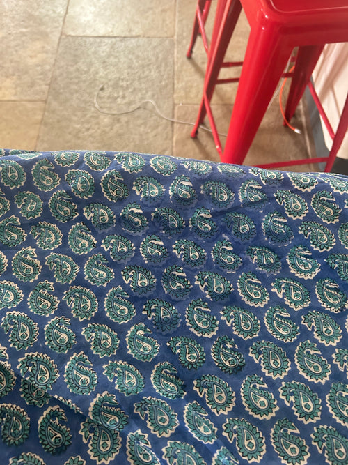 Sample Beatrice blue maxi skirt.